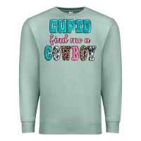Seafoam cupid find me a cowboy Premium Sweatshirt - AdoDesignShop