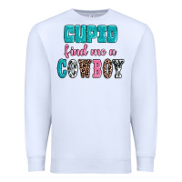 White cupid find me a cowboy Premium Sweatshirt - AdoDesignShop