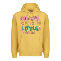 Antique Gold mamas expensive little bestie Premium Hoodie - MaliasSmallBusiness