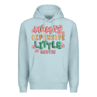 Blue Mist mamas expensive little bestie Premium Hoodie - MaliasSmallBusiness