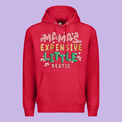 Mamas Expensive Little Bestie Premium Hoodie Designed By Maliassmallbusiness