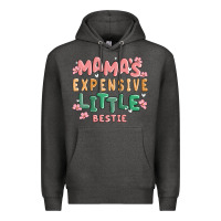 Charcoal Heather mamas expensive little bestie Premium Hoodie - MaliasSmallBusiness