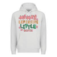 Dove Grey mamas expensive little bestie Premium Hoodie - MaliasSmallBusiness