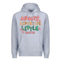 Heather Grey mamas expensive little bestie Premium Hoodie - MaliasSmallBusiness