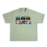 Oil Green police gnomes Urban Heavy Tee - Zillion Design Studio