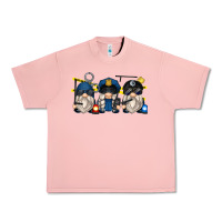 Salmon police gnomes Urban Heavy Tee - Zillion Design Studio