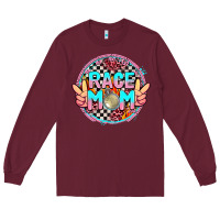 Burgundy race mom Long Sleeve Tee - AdoDesignShop