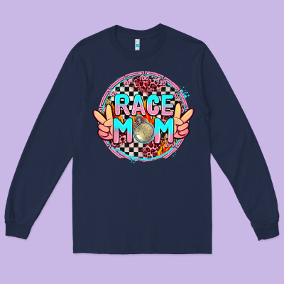 Race Mom Long Sleeve Tee Designed By Adodesignshop