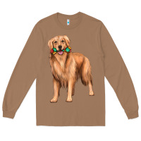 Toasted Coconut golden retriever with toys Long Sleeve Tee - texasbilliewilder