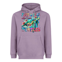 Lavender just a girl who loves turtles Heavyweight Hoodie - Jasminsmagicworld
