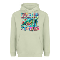 Matcha just a girl who loves turtles Heavyweight Hoodie - Jasminsmagicworld