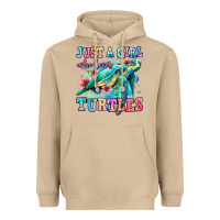 Mushroom just a girl who loves turtles Heavyweight Hoodie - Jasminsmagicworld
