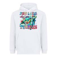 White just a girl who loves turtles Heavyweight Hoodie - Jasminsmagicworld