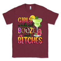 Burgundy girls weekend booze and bitches Classic Tee - Zillion Design Studio