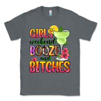 Charcoal Heather girls weekend booze and bitches Classic Tee - Zillion Design Studio