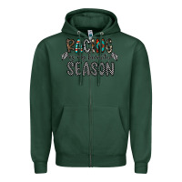 Sports Green Racing Is My Favorite Season Zipper Hoodie - CowhideDigitalArt