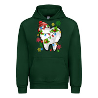 Forest Green Christmas Teeth Dentist Urban Hoodie - MaliasSmallBusiness