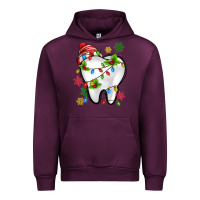 Mauve Wine Christmas Teeth Dentist Urban Hoodie - MaliasSmallBusiness