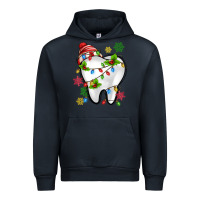 Navy Christmas Teeth Dentist Urban Hoodie - MaliasSmallBusiness