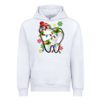 White Christmas Teeth Dentist Urban Hoodie - MaliasSmallBusiness
