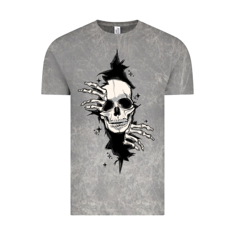 Skull In The Wall File Vintage Tee by MaliasSmallBusiness | Teevron