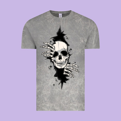 Vintage Tee skull in the wall file