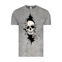 Cloud Rock skull in the wall file Vintage Tee - MaliasSmallBusiness