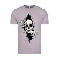 Vintage Zinc skull in the wall file Vintage Tee - MaliasSmallBusiness