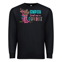 Black velantines day cupid find me a cowboy Premium Sweatshirt - AdoDesignShop