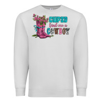Dove Grey velantines day cupid find me a cowboy Premium Sweatshirt - AdoDesignShop