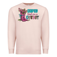 Pale Pink velantines day cupid find me a cowboy Premium Sweatshirt - AdoDesignShop