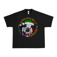 Black Baby Cow Christmas Urban Heavy Tee - RanaPortraitStore
