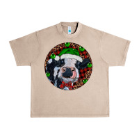 French Oak Baby Cow Christmas Urban Heavy Tee - RanaPortraitStore
