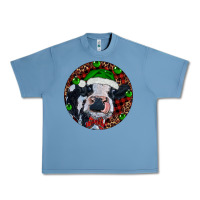 Pebble Blue Baby Cow Christmas Urban Heavy Tee - RanaPortraitStore