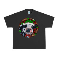 Pigment Black Baby Cow Christmas Urban Heavy Tee - RanaPortraitStore