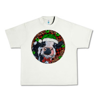 Pistachio Baby Cow Christmas Urban Heavy Tee - RanaPortraitStore