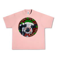 Salmon Baby Cow Christmas Urban Heavy Tee - RanaPortraitStore