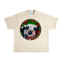 Sandshell Baby Cow Christmas Urban Heavy Tee - RanaPortraitStore