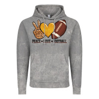 Cloud Rock peace love football revize Vintage Hoodie - AdoDesignShop