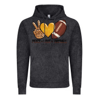 Vintage Black peace love football revize Vintage Hoodie - AdoDesignShop