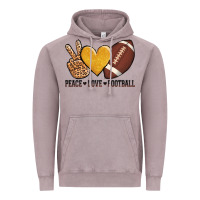 Vintage Zinc peace love football revize Vintage Hoodie - AdoDesignShop
