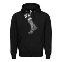 Black black sock fa element Zipper Hoodie - FaDigitalArtStudio