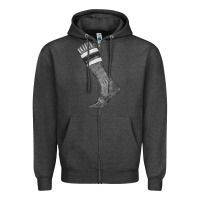Charcoal Heather black sock fa element Zipper Hoodie - FaDigitalArtStudio
