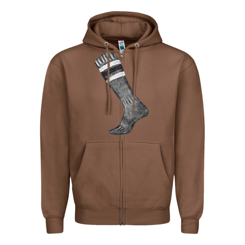Black Sock Fa Element Zipper Hoodie by FaDigitalArtStudio | Teevron