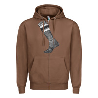 Chestnut black sock fa element Zipper Hoodie - FaDigitalArtStudio