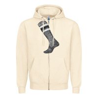 Sandshell black sock fa element Zipper Hoodie - FaDigitalArtStudio