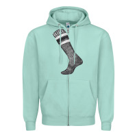 Seafoam black sock fa element Zipper Hoodie - FaDigitalArtStudio