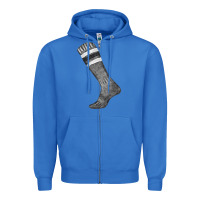 True Royal black sock fa element Zipper Hoodie - FaDigitalArtStudio