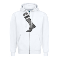 White black sock fa element Zipper Hoodie - FaDigitalArtStudio