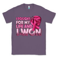 Lavender I Fought For My Life and I Won Breast Cancer Classic Tee - texasbilliewilder